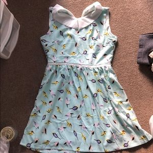 Bird print dress